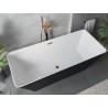 Mexen Velo Slim wanna wolnostojąca 170 x 75 cm, biała/czarna, przelew różowe złoto - 52811707575-60