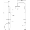 Mexen T40 kolumna prysznicowa, chrom - 798404093-00