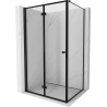 Mexen Mist-F kabina prysznicowa składana lewa 80 x 85 cm, czarna ramka, czarna - 8A6T-080-085-70-70-L
