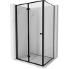 Mexen Mist-F kabina prysznicowa składana lewa 90 x 95 cm, czarna ramka, czarna - 8A6T-090-095-70-70-L