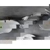 Mexen Olea wanna wolnostojąca wzór 170 x 80 cm, biała, przelew czarny - 52821708000-70