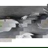 Mexen Olea wanna wolnostojąca wzór 170 x 80 cm, biała, przelew gun metal - 52821708000-95