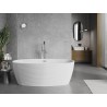 Mexen Lira wanna wolnostojąca wzór 170 x 80 cm, biała, przelew chrom - 52831708000-01