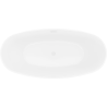 Mexen Lira wanna wolnostojąca wzór 170 x 80 cm, biała, przelew biały - 52831708000-20
