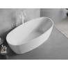 Mexen Lira wanna wolnostojąca wzór 170 x 80 cm, biała, przelew biały - 52831708000-20