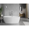 Mexen Lira wanna wolnostojąca wzór 170 x 80 cm, biała, przelew gun metal - 52831708000-95