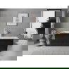 Mexen Nila wanna wolnostojąca ryflowana 170 x 75 cm, biała/czarna, przelew biały - 52841708075-20