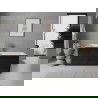 Mexen Nila wanna wolnostojąca ryflowana 170 x 75 cm, biała/czarna, przelew gun metal - 52841708075-95