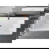 Mexen Tava wanna wolnostojąca ryflowana 170 x 75 cm, biała, przelew różowe złoto - 52851707500-60