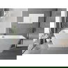 Mexen Tava wanna wolnostojąca ryflowana 170 x 75 cm, biała, przelew gun gray szczotkowany - 52851707500-66