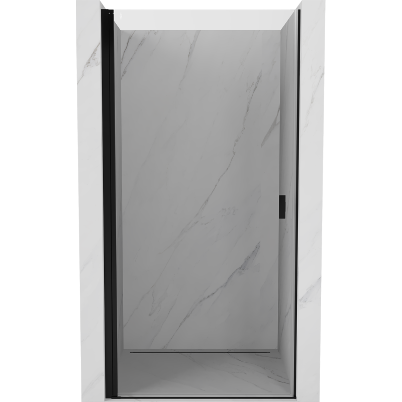Mexen Mist-B drzwi prysznicowe uchylne 60 cm, transparent, czarne - 8A2-060-000-70-00