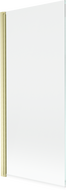 Mexen Mist parawan nawannowy 1-skrzydłowy 80 x 150 cm, transparent, złoty szczotkowany - 8A9-080-001-55-00