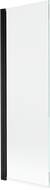 Mexen Mist parawan nawannowy 1-skrzydłowy 70 x 150 cm, transparent, czarny - 8A9-070-001-70-00