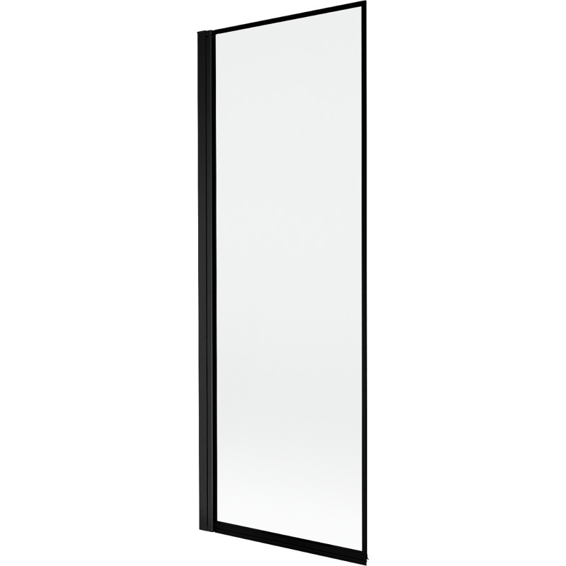Mexen Mist parawan nawannowy 1-skrzydłowy lewy 70 x 150 cm, czarna ramka, czarny - 8A9-070-001-70-70-L