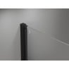 Mexen Mist parawan nawannowy 1-skrzydłowy lewy 80 x 150 cm, czarna ramka, czarny - 8A9-080-001-70-70-L