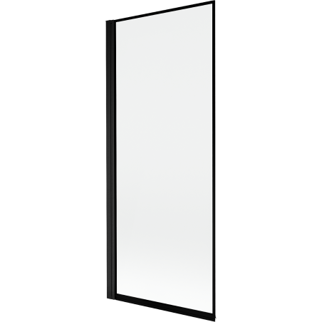 Mexen Mist parawan nawannowy 1-skrzydłowy lewy 80 x 150 cm, czarna ramka, czarny - 8A9-080-001-70-70-L