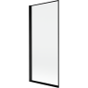 Mexen Mist parawan nawannowy 1-skrzydłowy lewy 80 x 150 cm, czarna ramka, czarny - 8A9-080-001-70-70-L