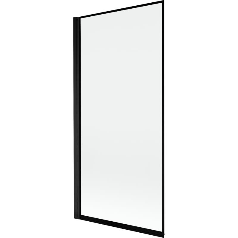 Mexen Mist parawan nawannowy 1-skrzydłowy lewy 90 x 150 cm, czarna ramka, czarny - 8A9-090-001-70-70-L