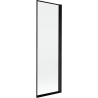 Mexen Mist parawan nawannowy 1-skrzydłowy prawy 60 x 150 cm, czarna ramka, czarny - 8A9-060-001-70-70-P