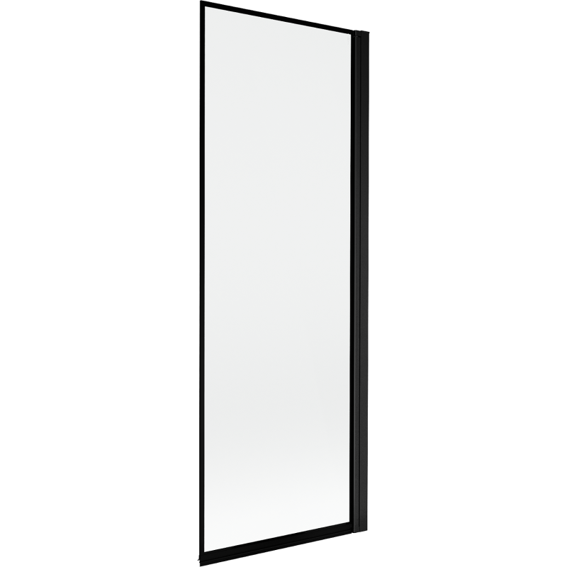 Mexen Mist parawan nawannowy 1-skrzydłowy prawy 70 x 150 cm, czarna ramka, czarny - 8A9-070-001-70-70-P