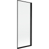 Mexen Mist parawan nawannowy 1-skrzydłowy prawy 70 x 150 cm, czarna ramka, czarny - 8A9-070-001-70-70-P