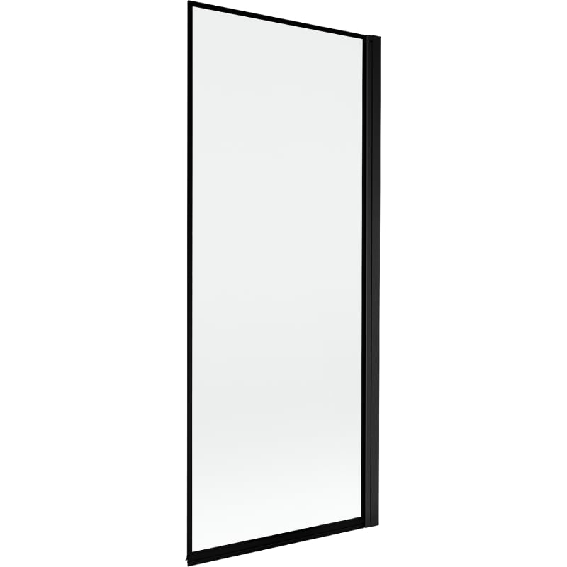 Mexen Mist parawan nawannowy 1-skrzydłowy prawy 80 x 150 cm, czarna ramka, czarny - 8A9-080-001-70-70-P