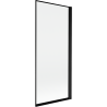 Mexen Mist parawan nawannowy 1-skrzydłowy prawy 80 x 150 cm, czarna ramka, czarny - 8A9-080-001-70-70-P