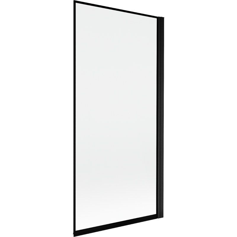 Mexen Mist parawan nawannowy 1-skrzydłowy prawy 90 x 150 cm, czarna ramka, czarny - 8A9-090-001-70-70-P