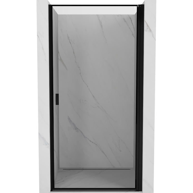 Mexen Mist-B drzwi prysznicowe uchylne prawe 70 cm, czarna ramka, czarne - 8A2-070-000-70-70-P