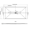Mexen Toro brodzik prostokątny SMC 180 x 70 cm, czarny - 43707018