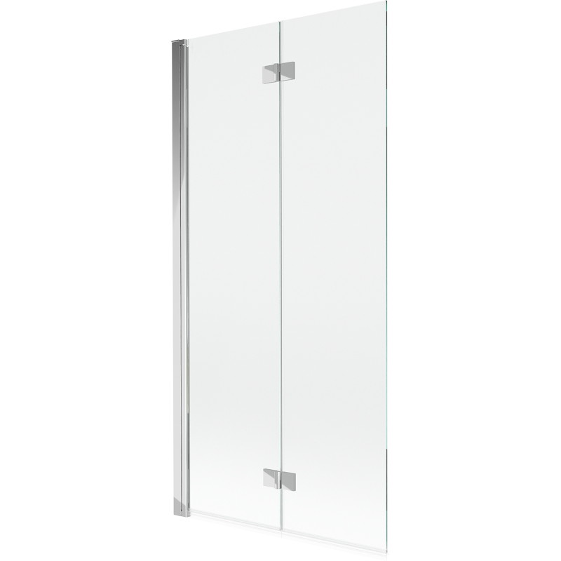 Mexen Mist parawan nawannowy 2-skrzydłowy lewy 90 x 150 cm, transparent, chrom - 8A9-090-002-01-00-L