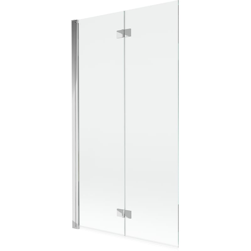 Mexen Mist parawan nawannowy 2-skrzydłowy lewy 100 x 150 cm, transparent, chrom - 8A9-100-002-01-00-L