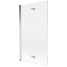 Mexen Mist parawan nawannowy 2-skrzydłowy lewy 100 x 150 cm, transparent, chrom - 8A9-100-002-01-00-L