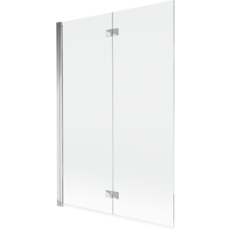 Mexen Mist parawan nawannowy 2-skrzydłowy lewy 120 x 150 cm, transparent, chrom - 8A9-120-002-01-00-L