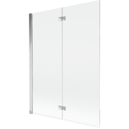 Mexen Mist parawan nawannowy 2-skrzydłowy lewy 130 x 150 cm, transparent, chrom - 8A9-130-002-01-00-L