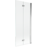 Mexen Mist parawan nawannowy 2-skrzydłowy prawy 80 x 150 cm, transparent, chrom - 8A9-080-002-01-00-P