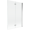 Mexen Mist parawan nawannowy 2-skrzydłowy prawy 120 x 150 cm, transparent, chrom - 8A9-120-002-01-00-P