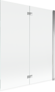 Mexen Mist parawan nawannowy 2-skrzydłowy prawy 140 x 150 cm, transparent, chrom - 8A9-140-002-01-00-P