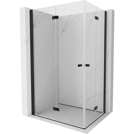 Mexen Mist-F Duo kabina prysznicowa składana lewa 115 x 85 cm, transparent, czarna -  8A6-115L-085P-70-00