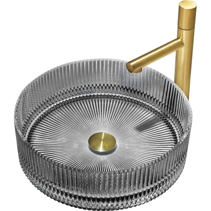 Mexen Eiva szklana umywalka nablatowa 39 x 39 cm, czarna - 24163970