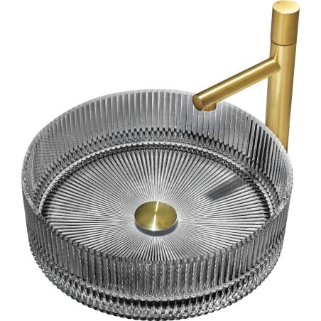 Mexen Eiva szklana umywalka nablatowa 39 x 39 cm, czarna - 24163970