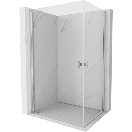 Mexen Mist-B Duo kabina prysznicowa uchylna 95 x 75 cm, transparent, chrom - 8A2-095-075-01-00