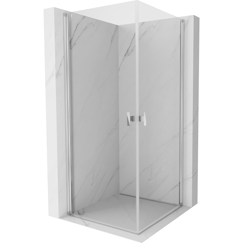 Mexen Mist-B Duo kabina prysznicowa uchylna 90 x 90 cm, transparent, chrom - 8A2-090-090-01-00