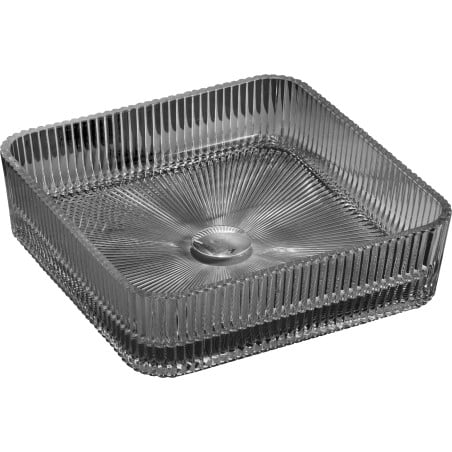 Mexen Nira szklana umywalka nablatowa 39 x 39 cm, czarna - 24203970