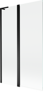 Mexen Mist L parawan nawannowy 2-skrzydłowy 110 x 150 cm, transparent, czarny - 8A9L-110-011-70-00