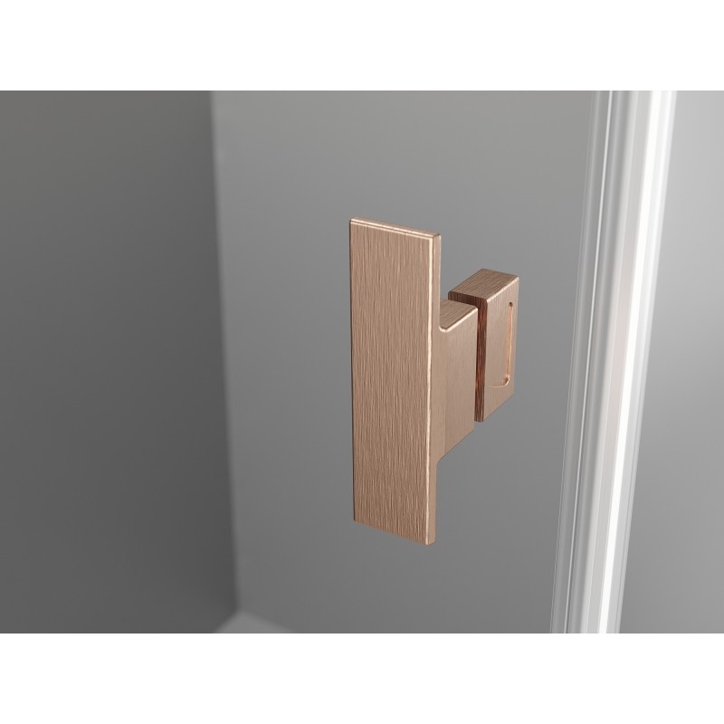 Mexen Mist-B  kabina prysznicowa uchylna 100 x 120 cm, transparent, miedź szczotkowana - 8A2T-100-120-65-00