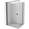 Mexen Mist-B  kabina prysznicowa uchylna 75 x 95 cm, transparent, czarna - 8A2T-075-095-70-00