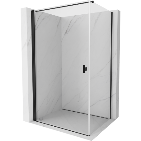 Mexen Mist-B  kabina prysznicowa uchylna 85 x 95 cm, transparent, czarna - 8A2T-085-095-70-00