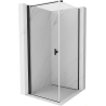 Mexen Mist-B kabina prysznicowa uchylna 95 x 95 cm, transparent, czarna - 8A2T-095-095-70-00