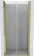 Mexen Mist drzwi prysznicowe uchylne 110 cm, transparent, złote - 8A7-110-000-50-00